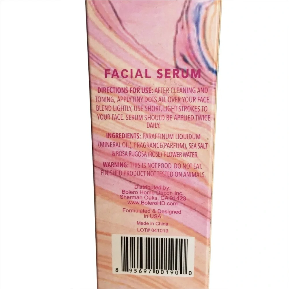 Pink Sea Salt & Rose Water Facial Serum